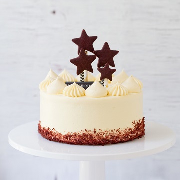 星星主题鲜奶奶油蛋糕