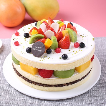 幸福时光水果蛋糕