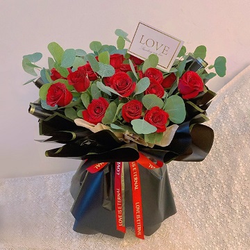温馨的爱-19朵精品红玫瑰