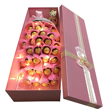 爱的告白-33颗巧克力礼盒（带灯发光）